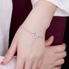 Bracelet cœur personnalisé et pierre en zircon -Argent S925