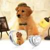 Charm Coeur avec photo chien personnalisée - Argent S925