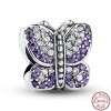 Charm papillon avec perles - Argent S925