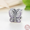 Charm papillon avec perles - Argent S925