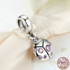 Charm pendentif scarabé avec perles - Argent S925