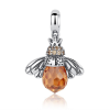 Charms pendentif abeille avec perles - Argent S925