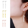 Boucles d'oreilles personnalisées -prénom et pierre de naissance