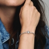 Bracelet à Charms pendentif cadenas cœur brillant Argent 925