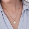 Collier Médaille personnalisé Perles en Zirconium - Plaqué or jaune