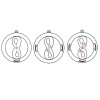 Collier cercle avec symbole infini personnalisé